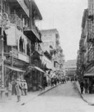 This early 20th century image depicts a placid scene on Pell Street. But not far from the Chop Suey restaurant at no. 36 stood no. 15, home base for the notorious Hip Sing Tong, one of the ruthless Chinese-American criminal associations that fought for control of Chinatown and the booming opium trade in the neighborhood’s early days. Hip Sing and similar tongs formed in New York, San Francisco, and other major cities to protect Chinese immigrants from the racism and exploitation they encountered upon arriving in the U.S. in the late 1800s. But they also became violent gangs that ran prostitution rings, gambling dens, and drug rackets.
