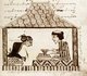 Indonesia: From a Javanese illustrated manuscript dated 1828, this drawing shows a nobleman receiving an offering of betel.