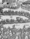 France/ Turkey: A French engraving depicting the procession marking the arrival in March 1721 of the first Ottoman ambassador to France, Mehmet Efendi, and his entourage through the streets of Paris.