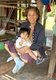 Thailand: A woman and her granddaughter at Ban Na Pa Nat Tai Dam Cultural Village, Loei Province